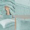 Soft Sherpa Faux Fur Comforter Set Light Teal Blue Hypoallergenic Polyester Bedding